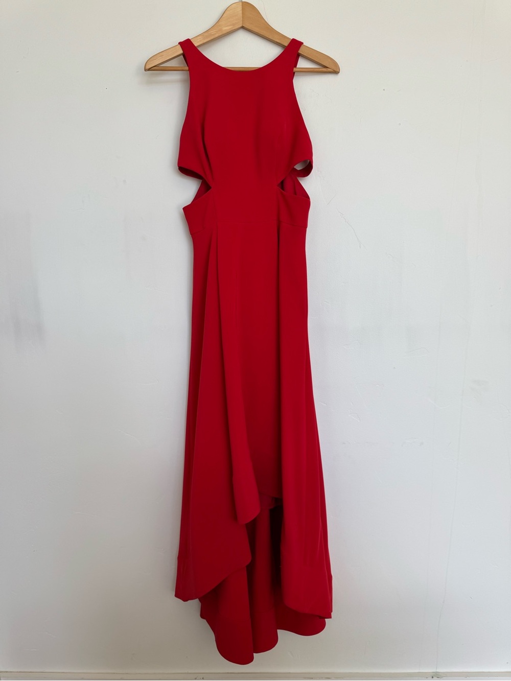 Aidan Mattox Red High-Low Formal Gown Cutout Dress Size 4